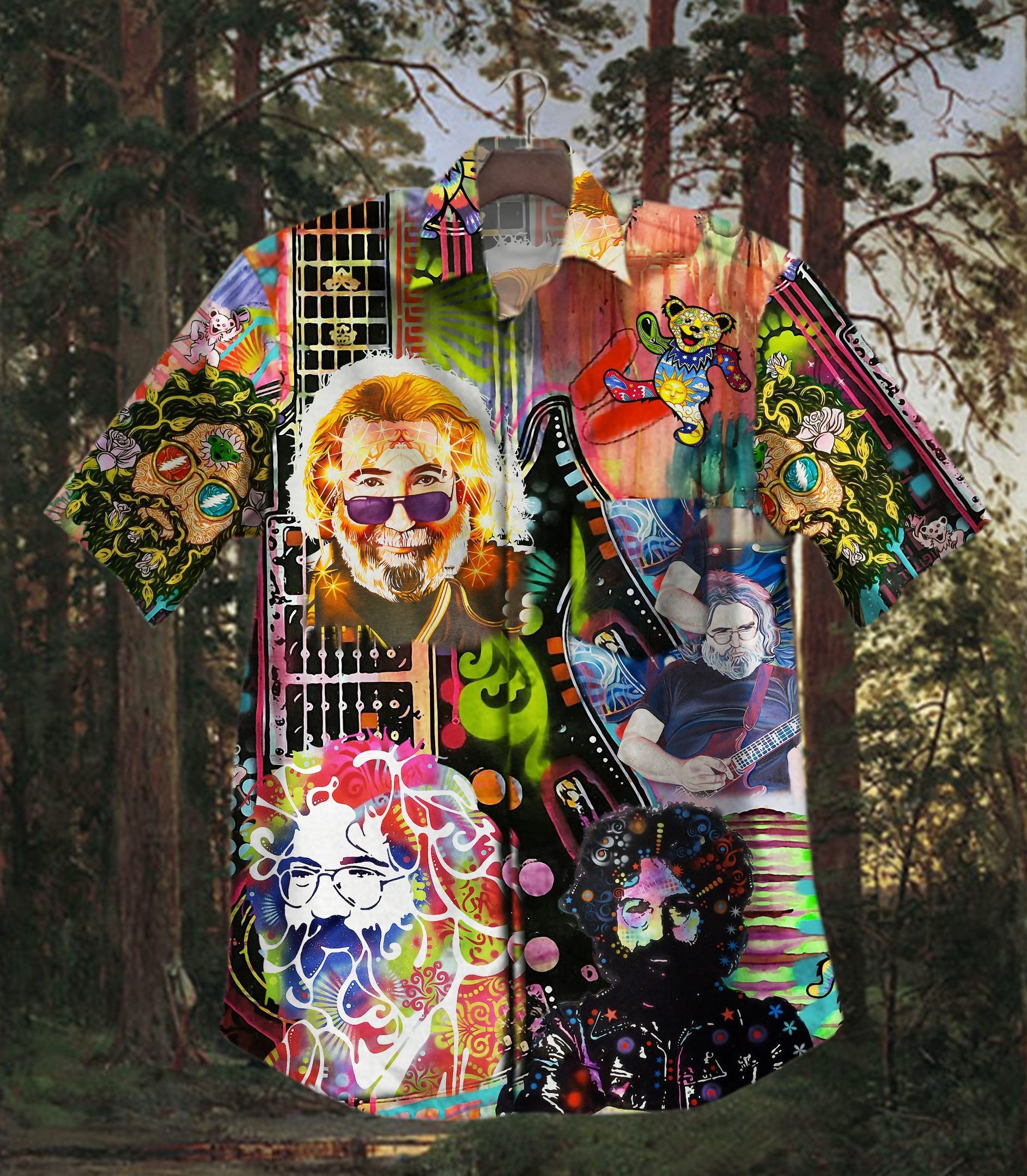 Hawaii Shirt Hot Jerry Garcia Vintage