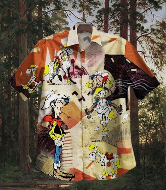 Hawaii Shirt Hot Lucky Luke Vintage
