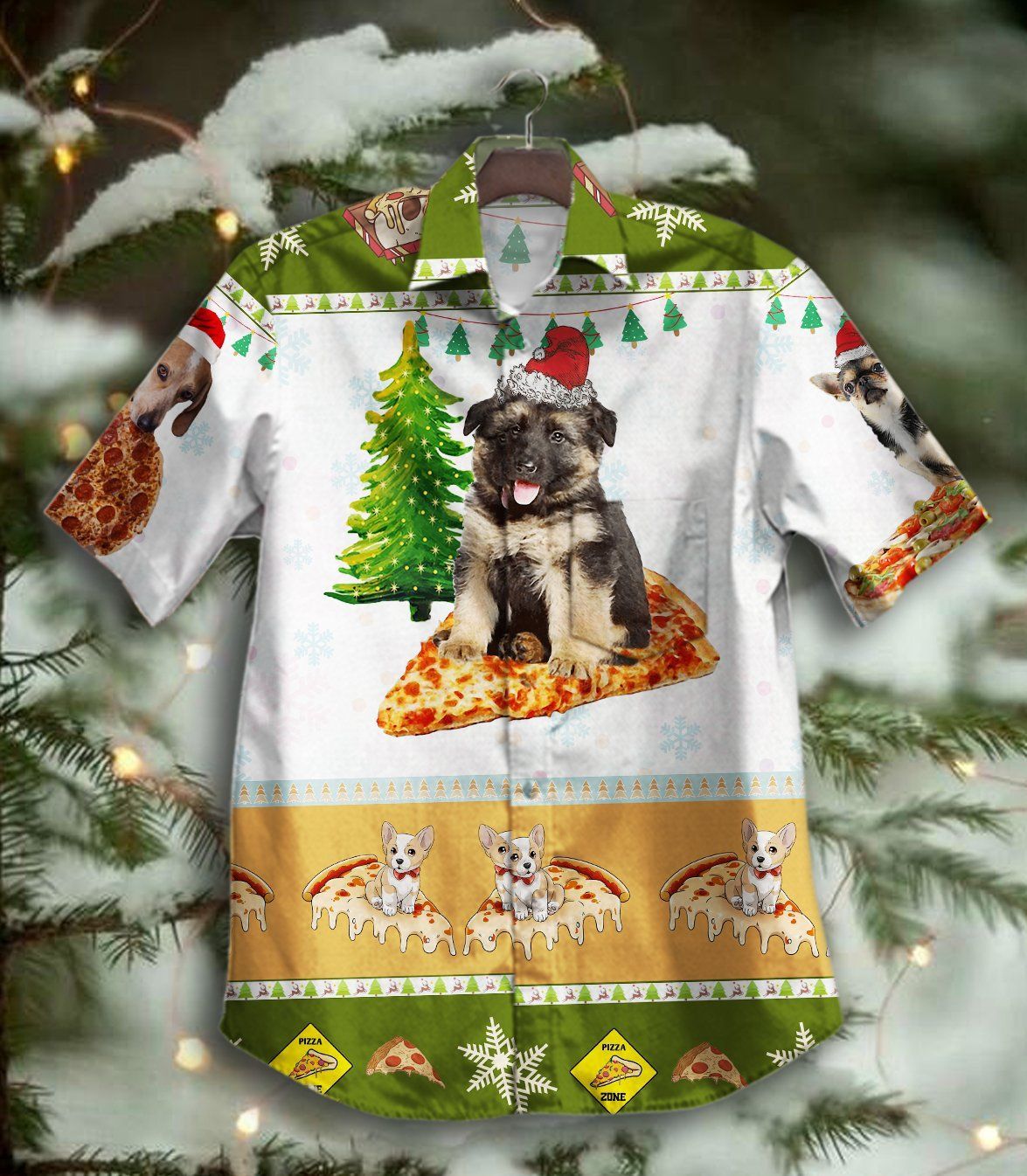 Hawaii Shirt Hot Pizza And Dogs Gtvien Vintage