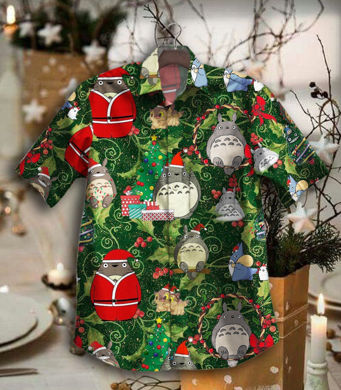 Hawaii Shirt Hot Totoro Noel Vintage