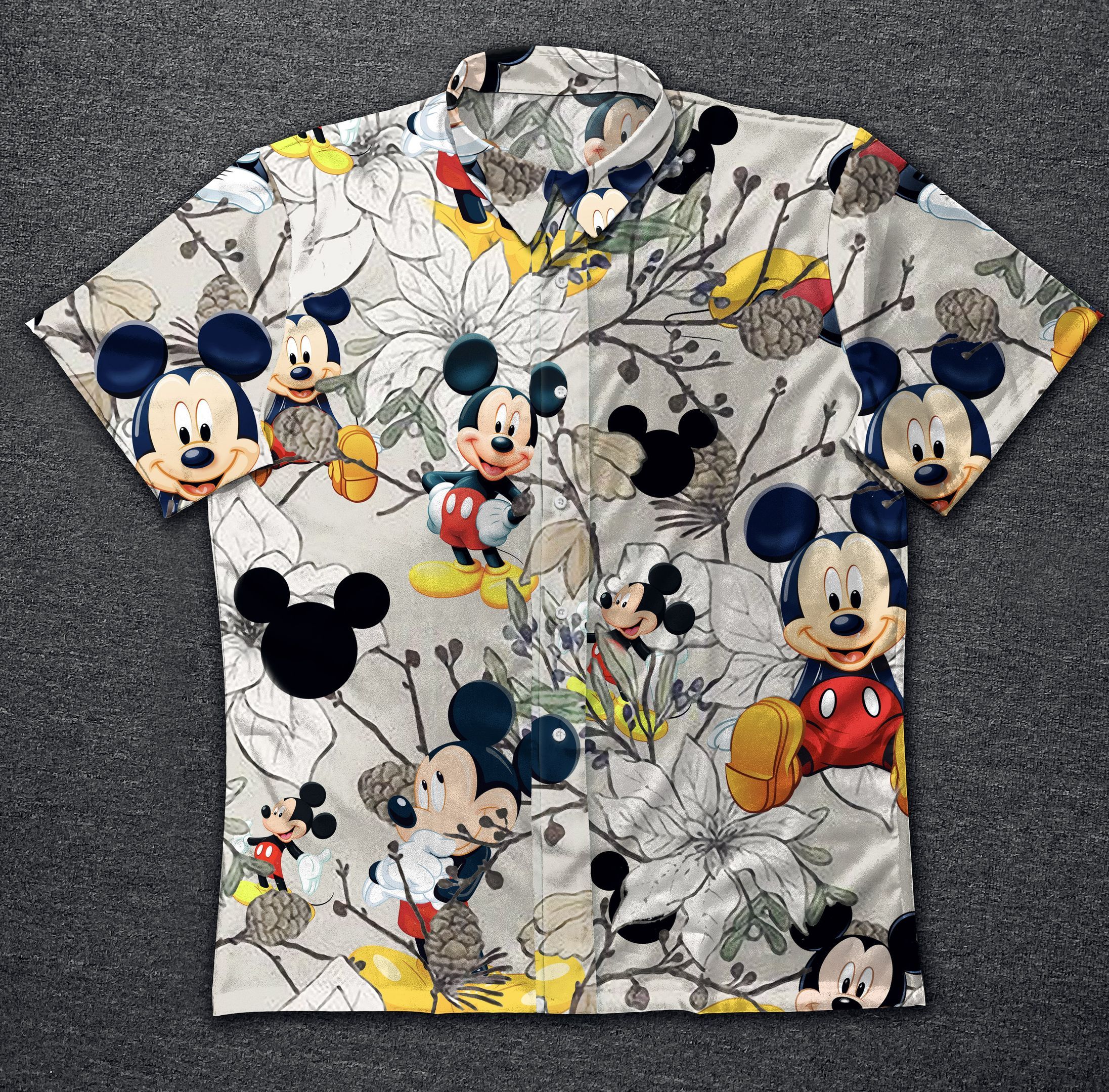 Hawaii Shirt Mickey Vintage Cotton