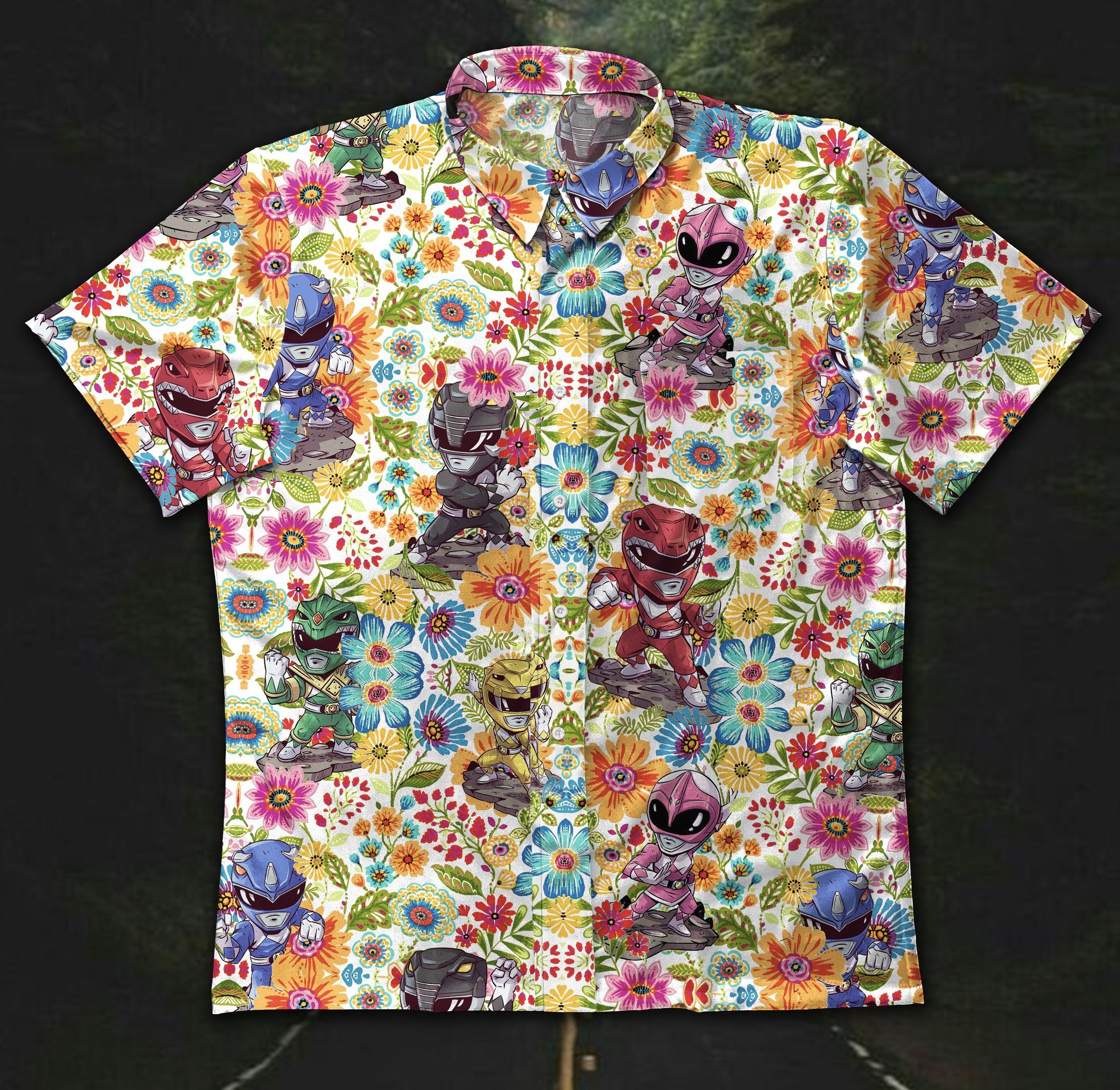 Hawaii Shirt Power Rangers Vintage