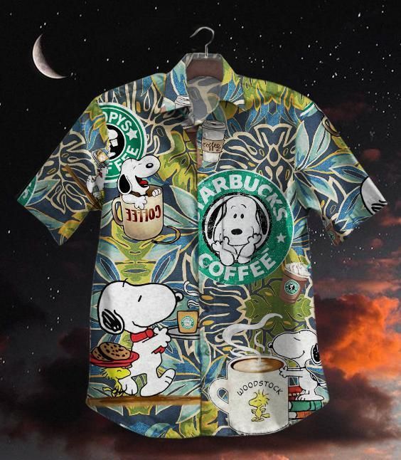 Hawaii Shirt Starbucks Dog Vintage