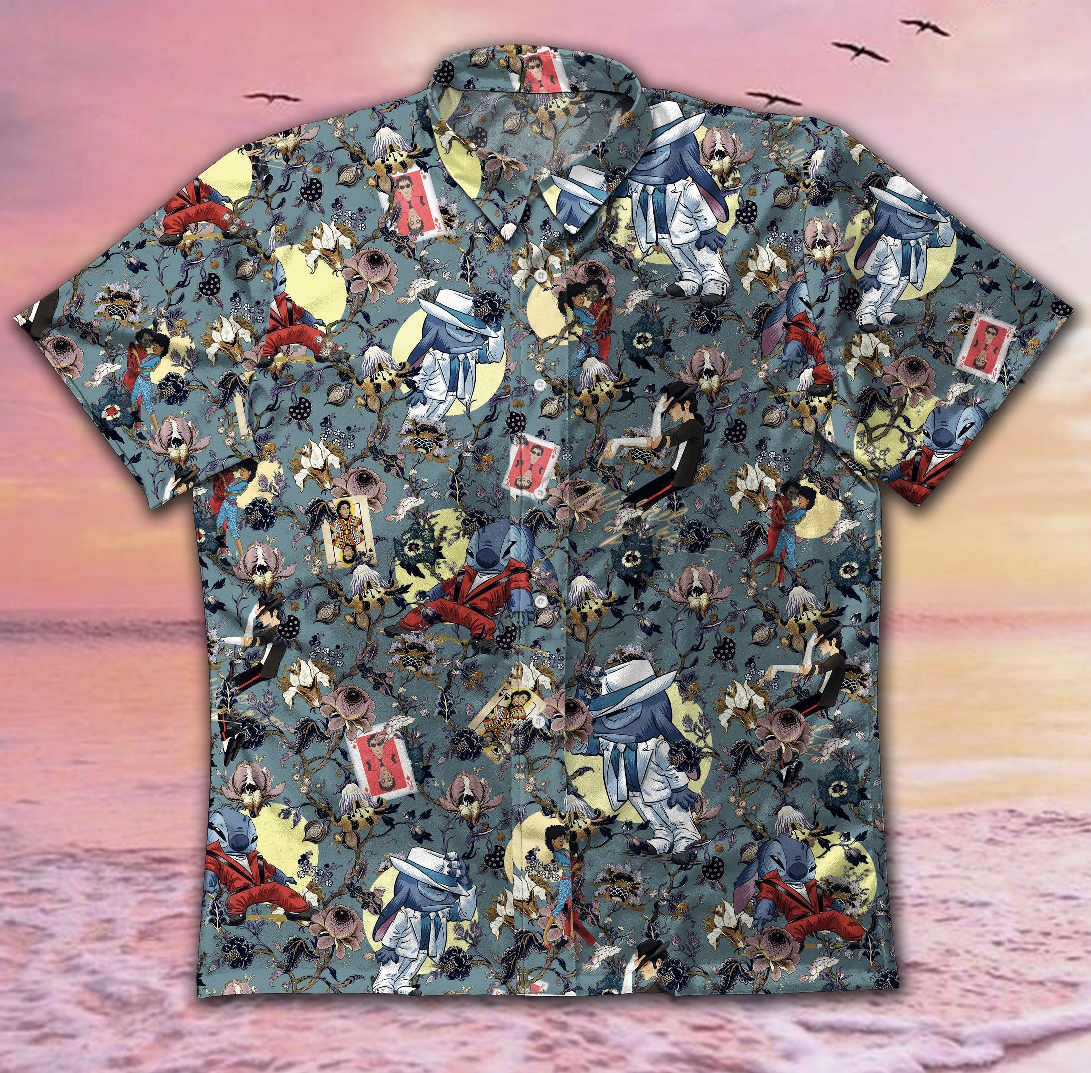 Hawaii Shirt Stitch And Michael Jackson Vintage