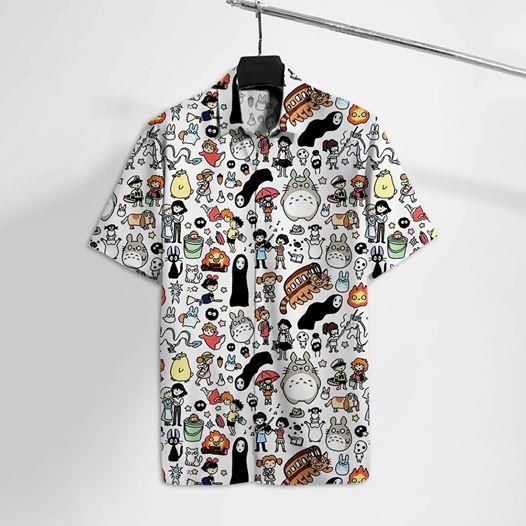 Hawaii Shirt Studio Ghibli Totoro Spirited Away Chibi
