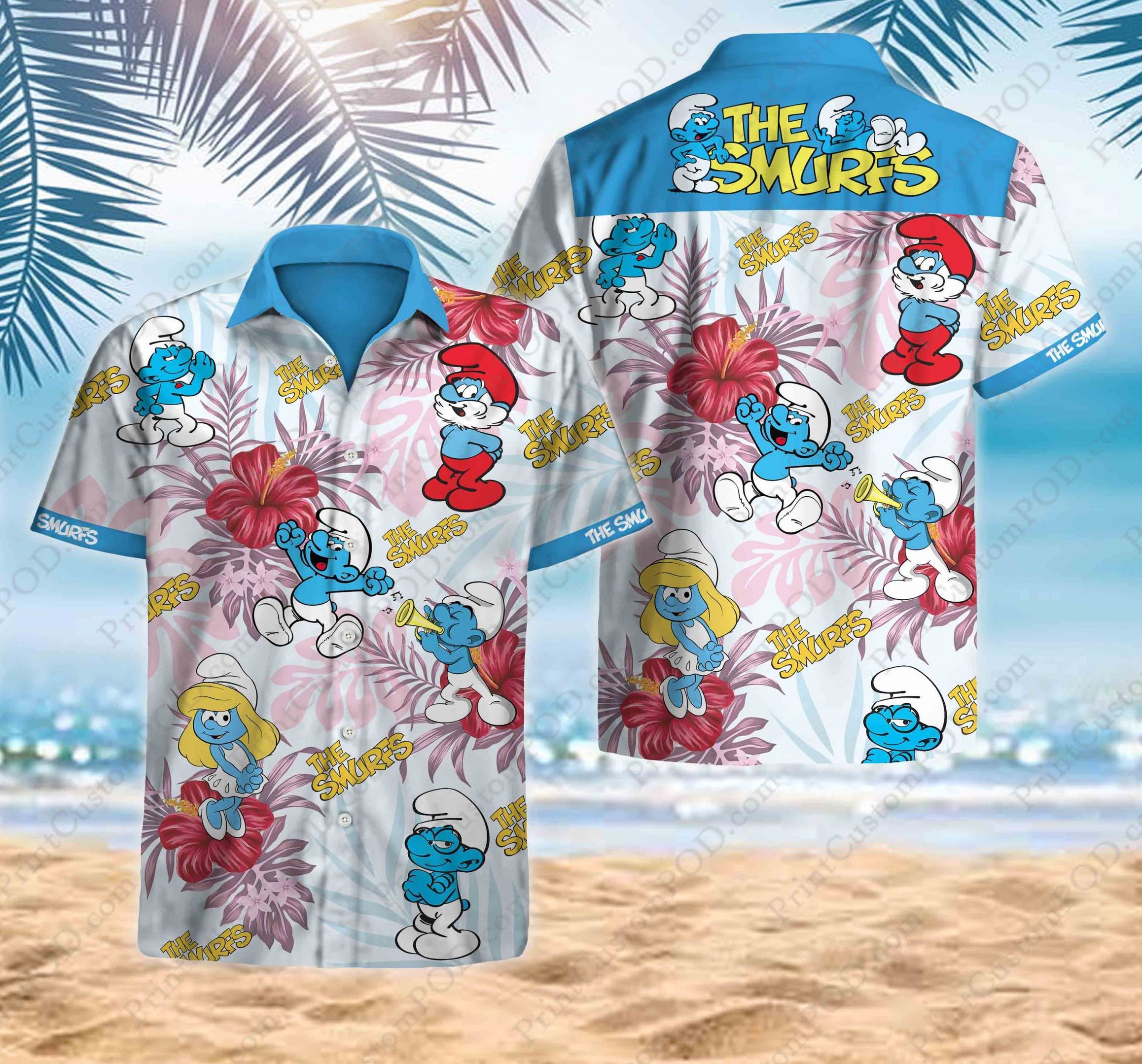 Hawaii Shirt The Smurfs Hawaii Shirt