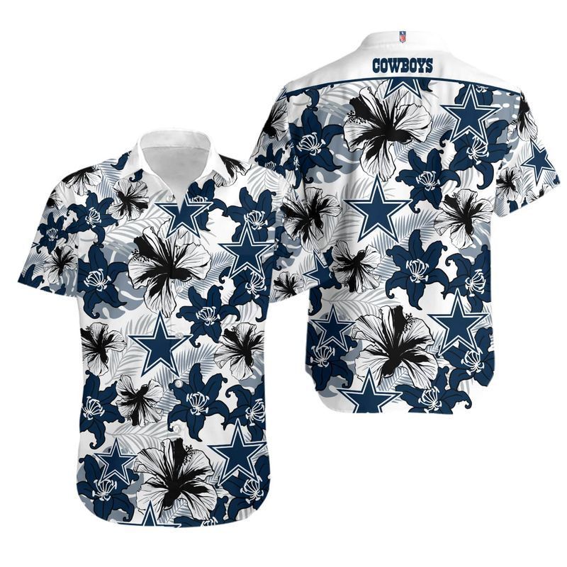 Hawaiian Button Dallas Cowboys Hawaiian Shirt