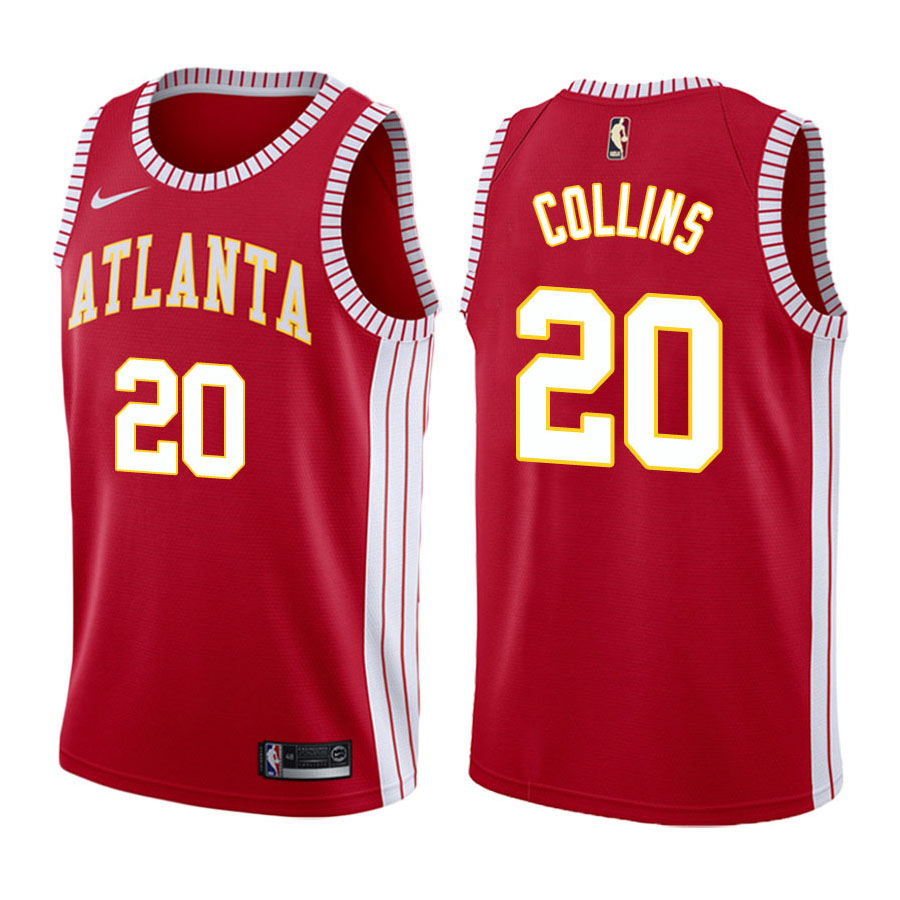Hawks Male John Collins #20 Classic Edition Red Jersey