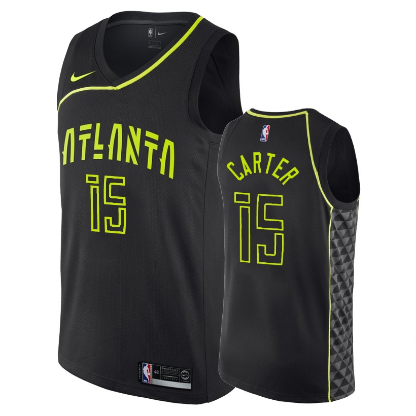 Hawks Male Vince Carter #15 City Black Jersey