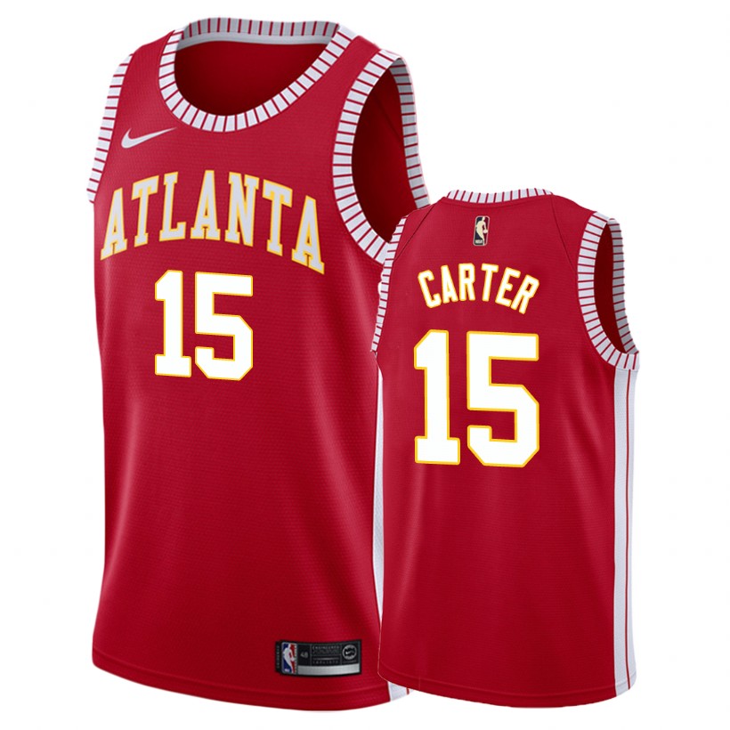 Hawks Male Vince Carter #15 Classic Red Jersey