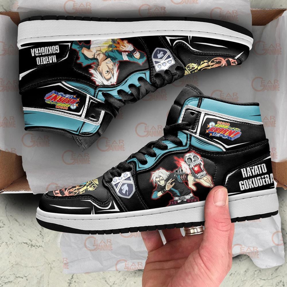 Hayato Gokudera JD1s Sneakers Hitman Reborn Anime Shoes, Air Jordan Hightop