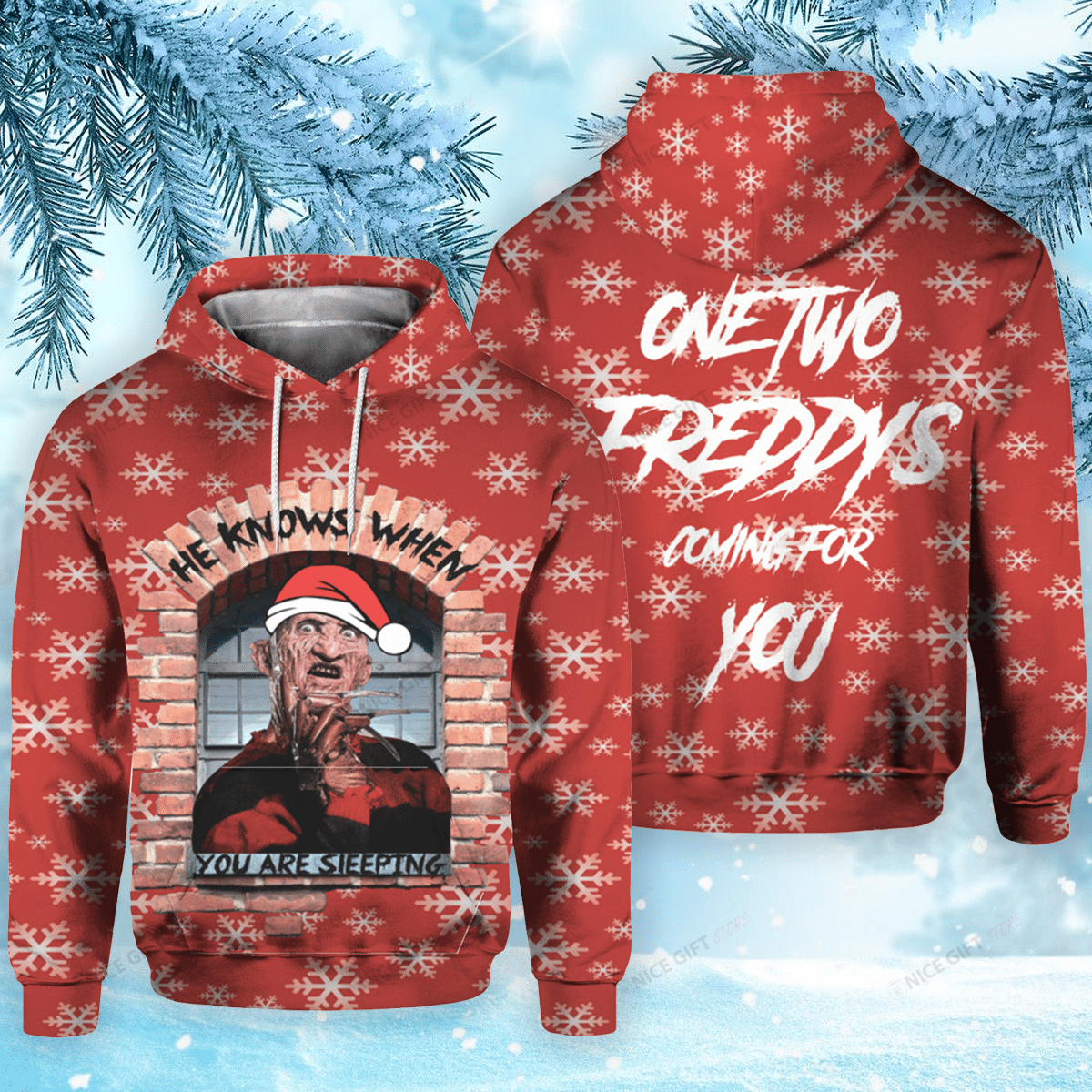 He Knows When You Are Sleeping 3D Hoodie Gift For Fans