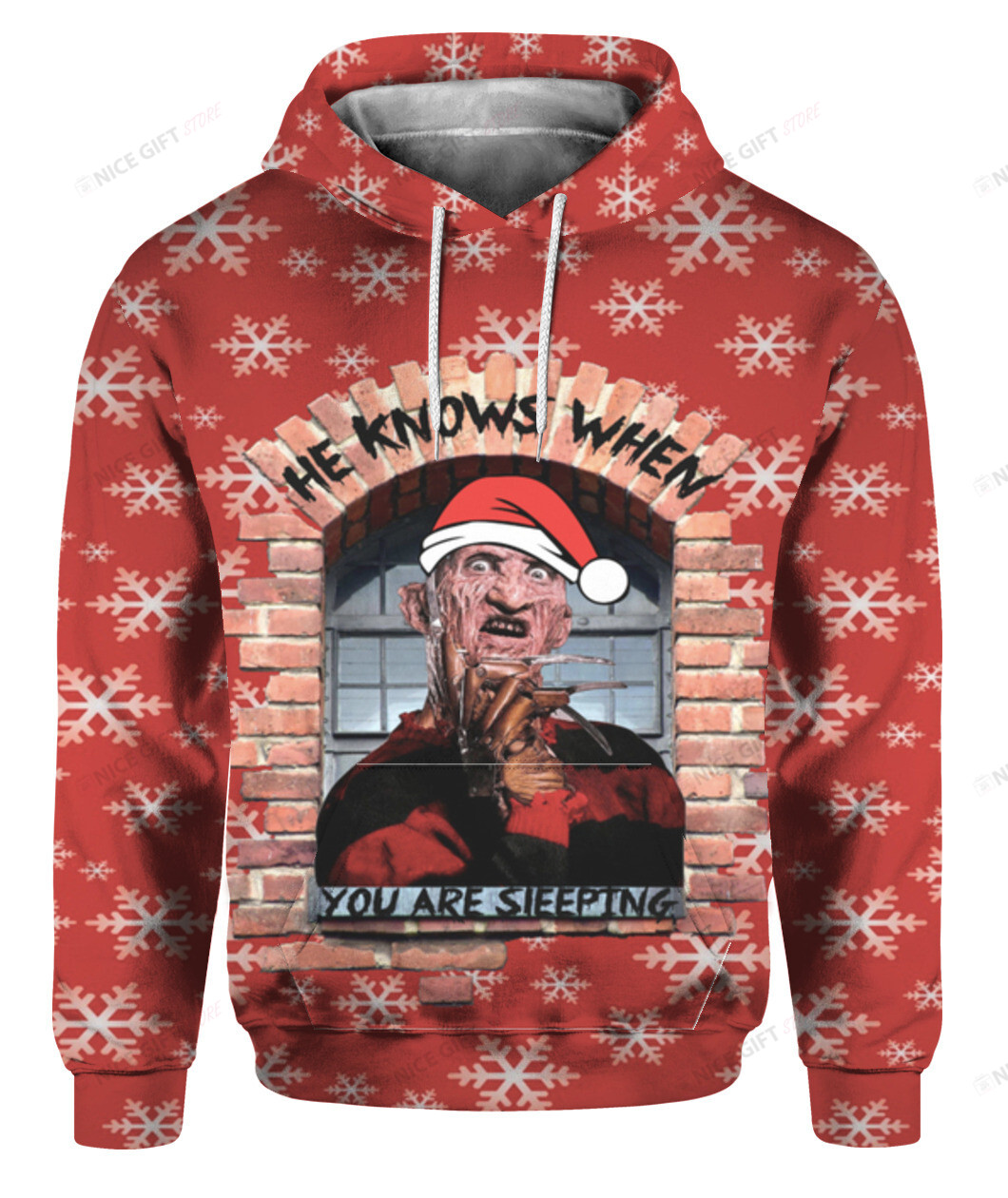 He Knows When You Are Sleeping 3D Hoodie Gift For Fans
