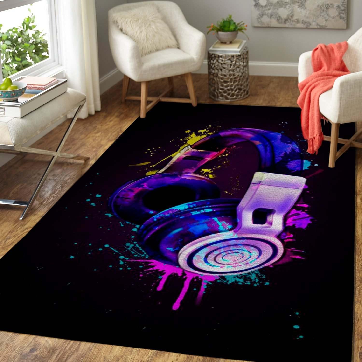 Headphone Rectangle Rug