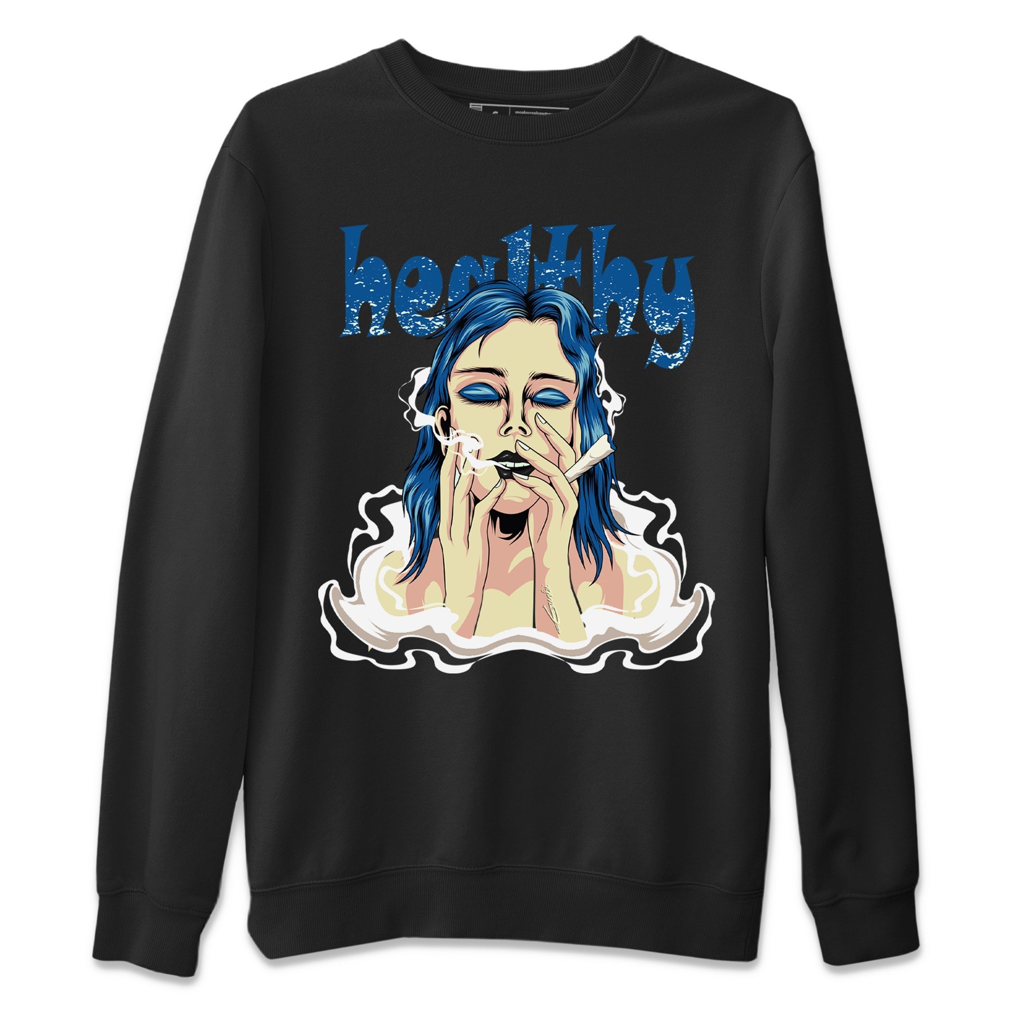 Healthy Unisex Sweater – Air Jordan 1 Dark Marina Blue, Sneakers Matching Sweater