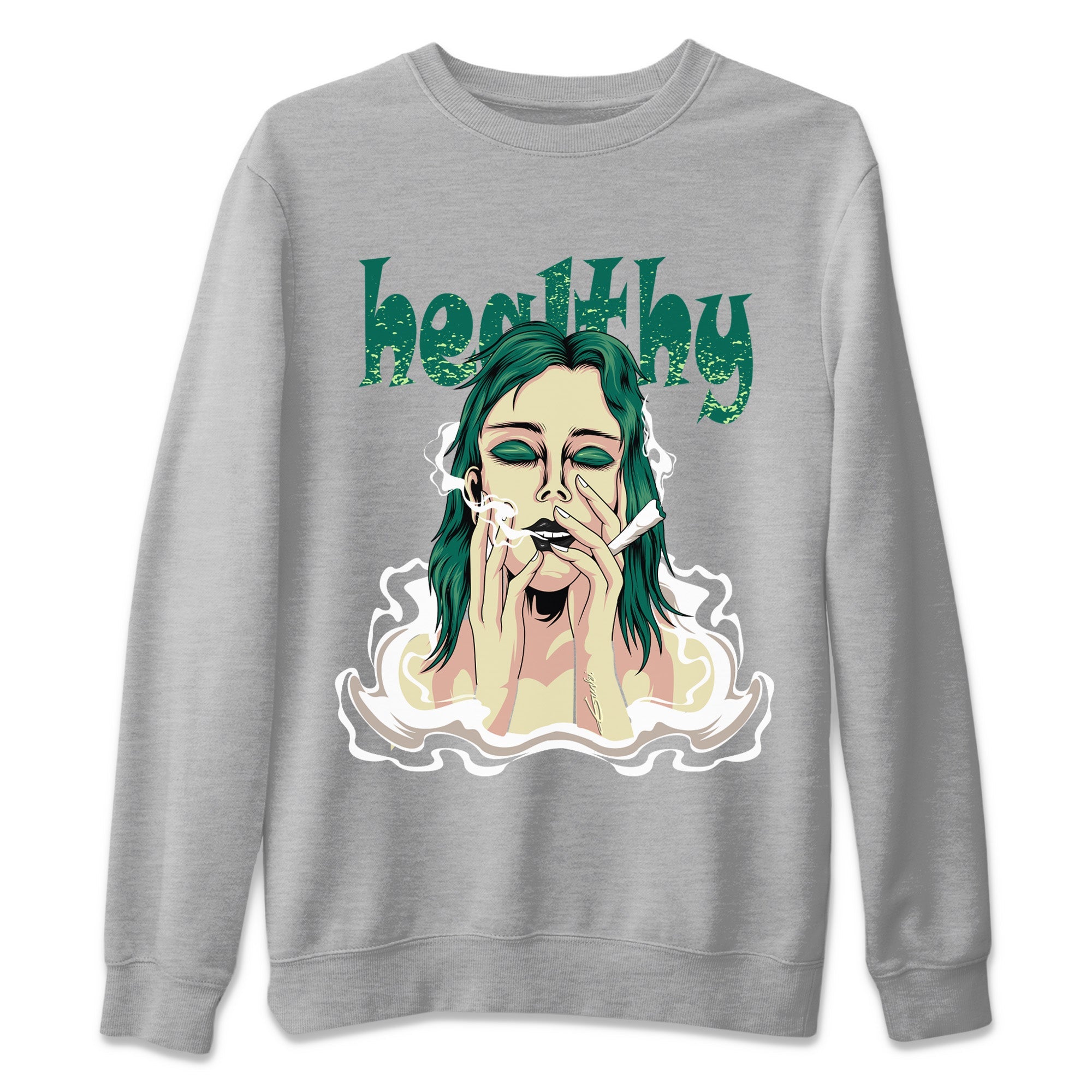 Healthy Unisex Sweater – Air Jordan 1 Gorge Green, Sneakers Matching Sweater