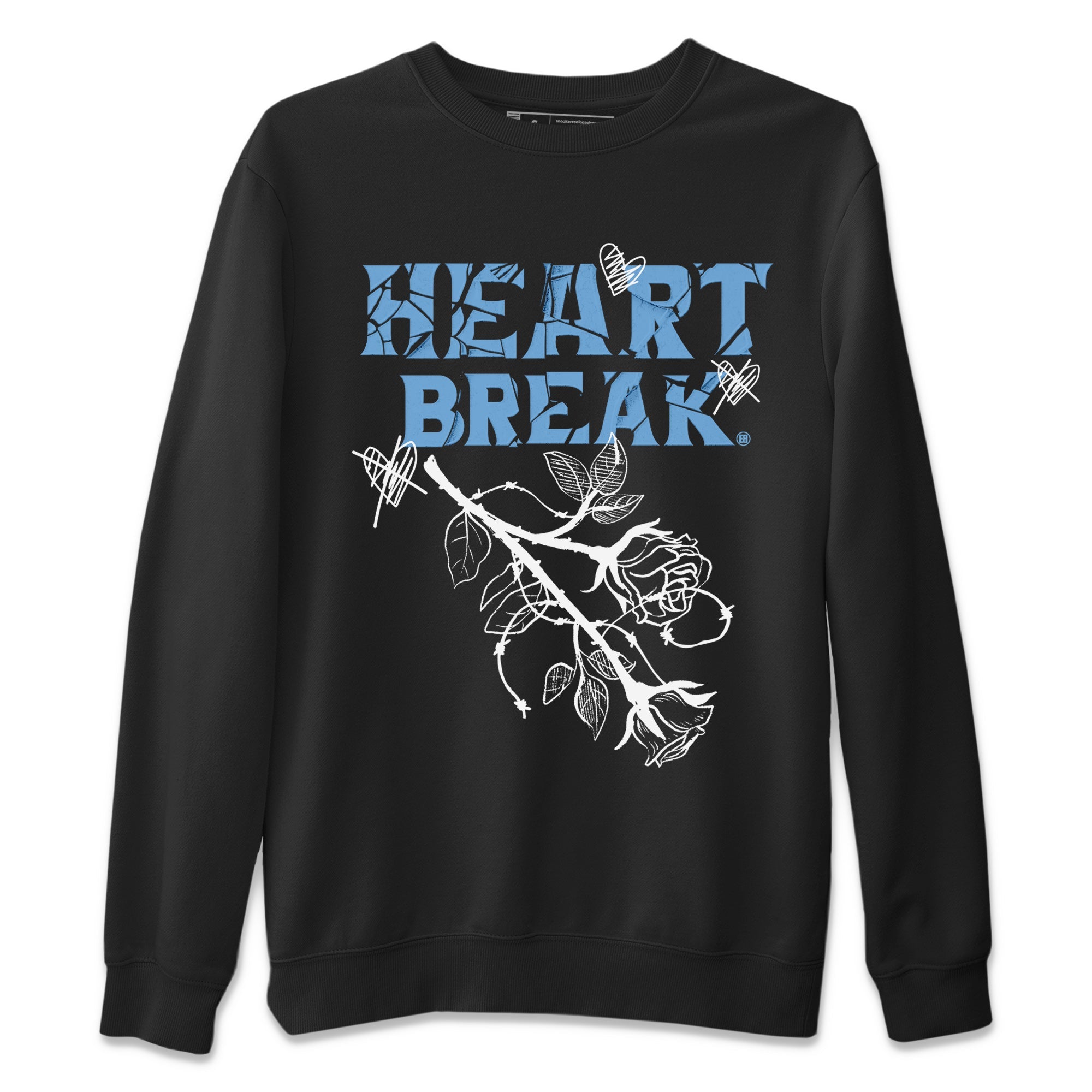 Heart Break Unisex Sweater – Air Jordan 1 University Blue, Sneakers Matching Sweater