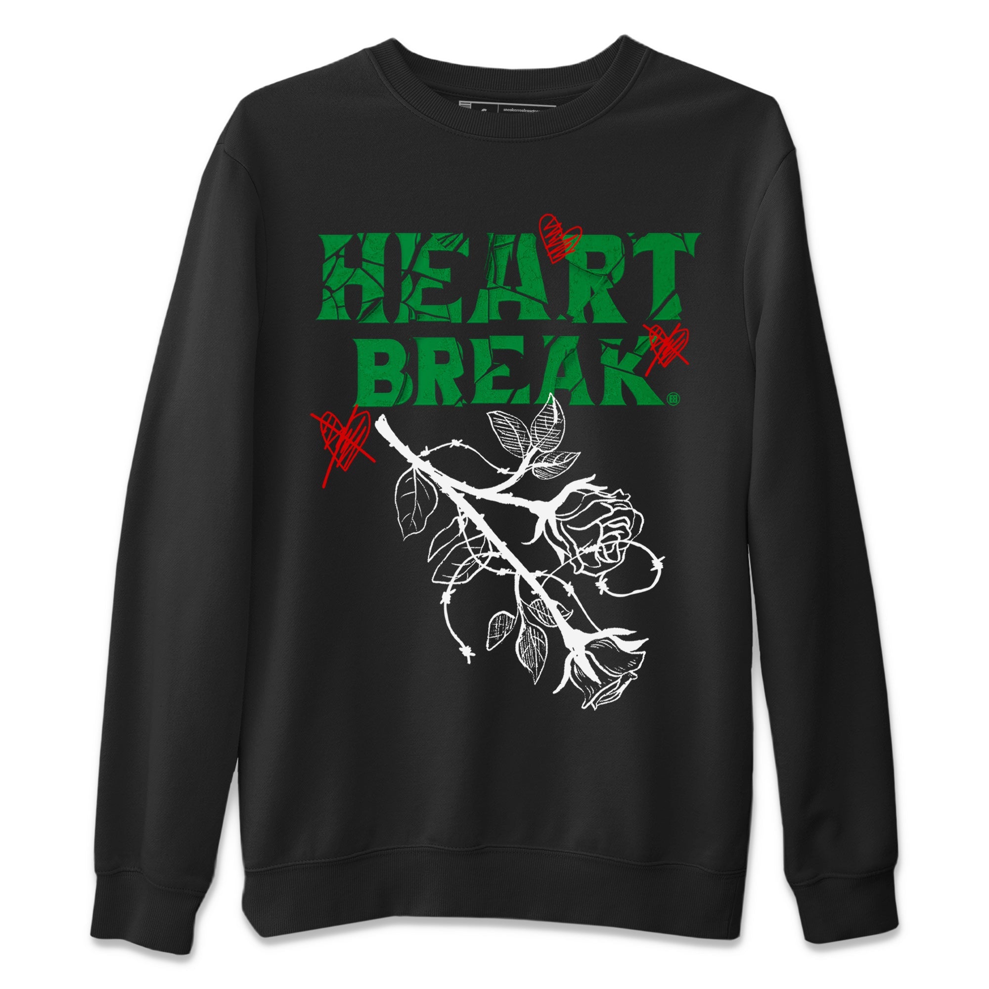 Heart Break Unisex Sweater – Air Jordan 3 Lucky Green, Sneakers Matching Sweater