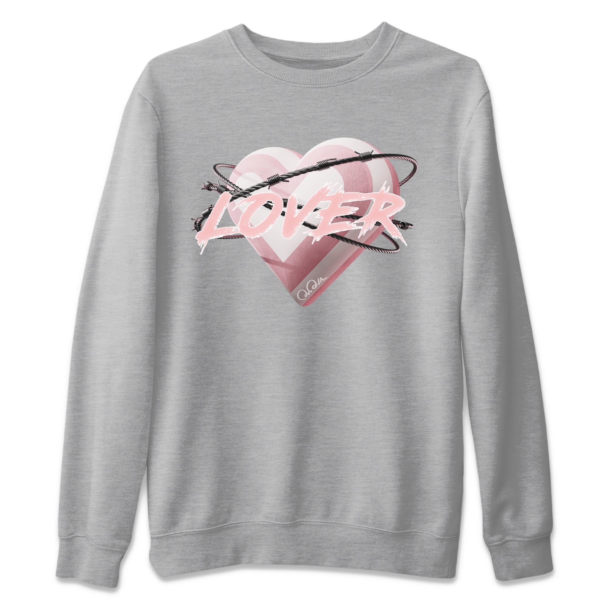 Heart Lover Unisex Sweater – Air Jordan 1 Washed Pink, Sneakers Matching Sweater