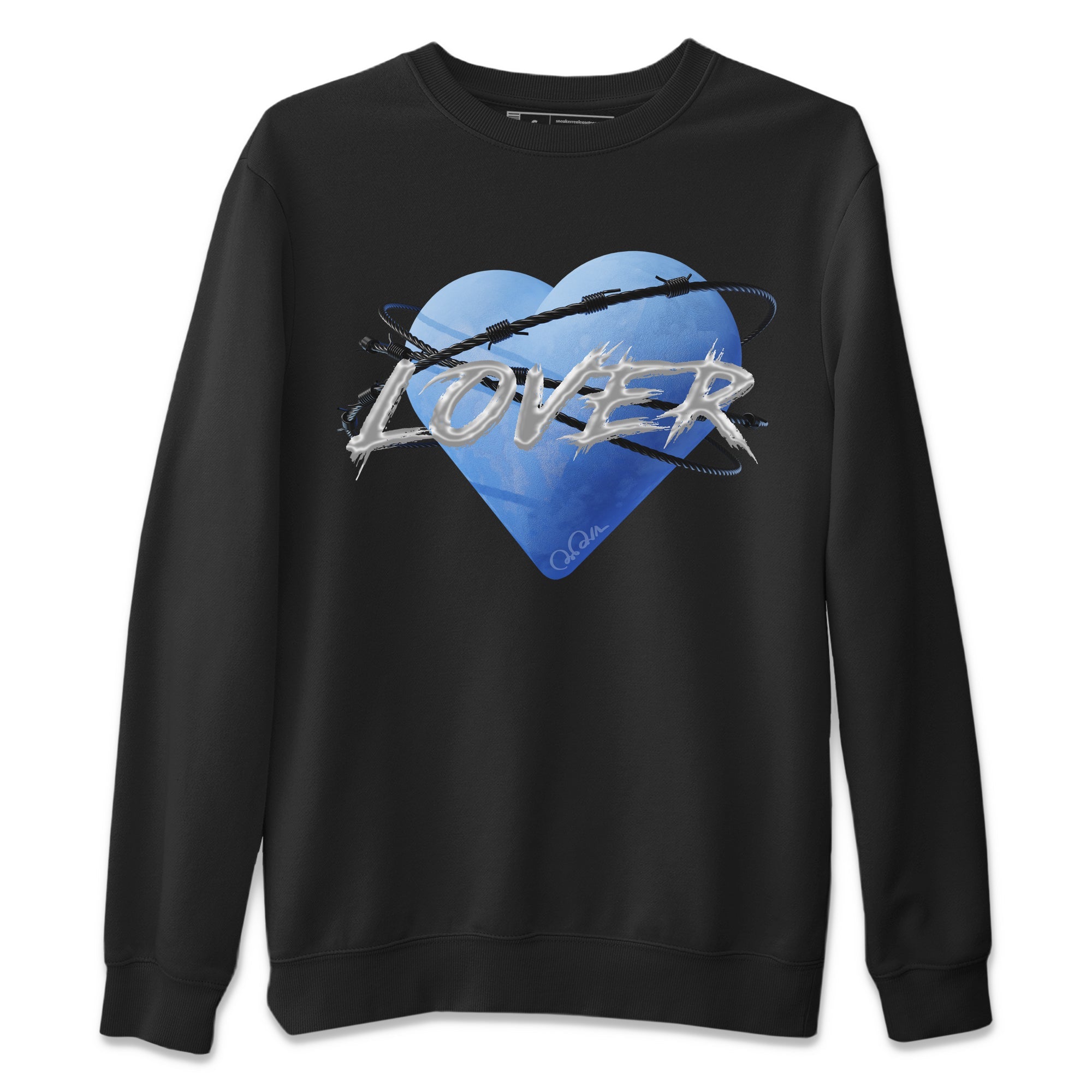Heart Lover Unisex Sweater – Air Jordan 5 UNC, Sneakers Matching Sweater