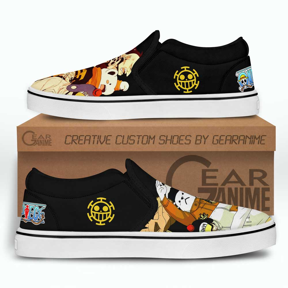 Heart Pirates Slip-On Shoes Canvas Custom Anime One Piece Shoes