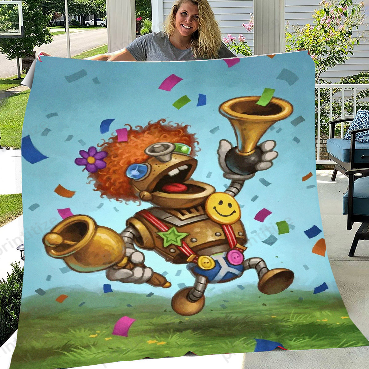 Hearthstone Annoy O Tron Fleece Blanket
