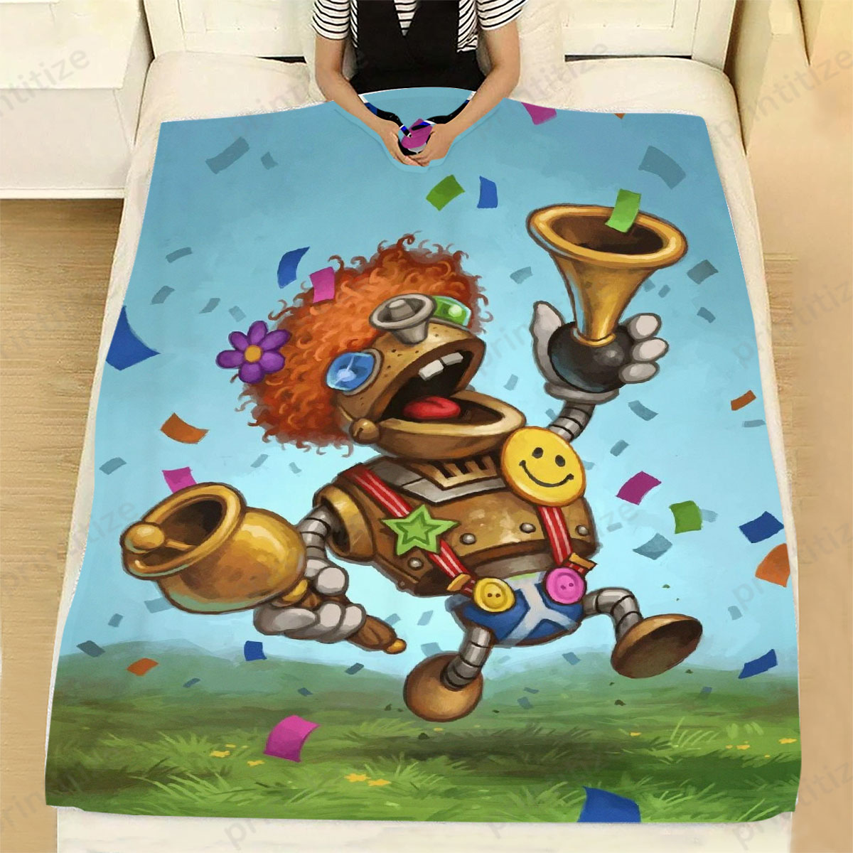 Hearthstone Annoy O Tron Fleece Blanket