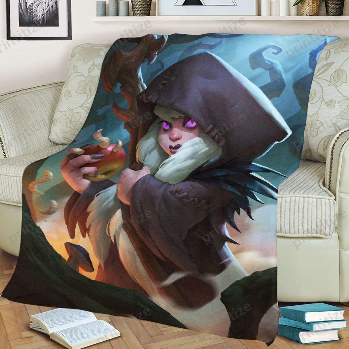 Hearthstone Blood Witch Gretta Fleece Blanket