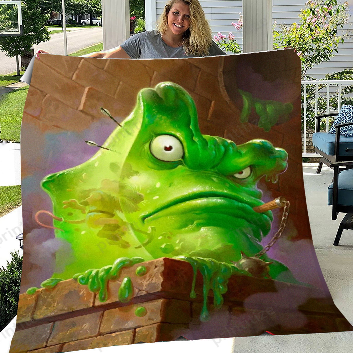 Hearthstone Carnivorous Cube Fleece Blanket