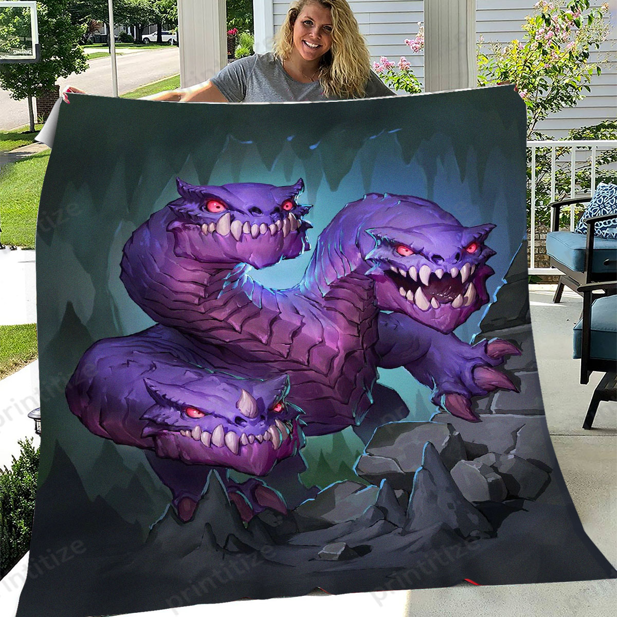 Hearthstone Cave Hydra Fleece Blanket
