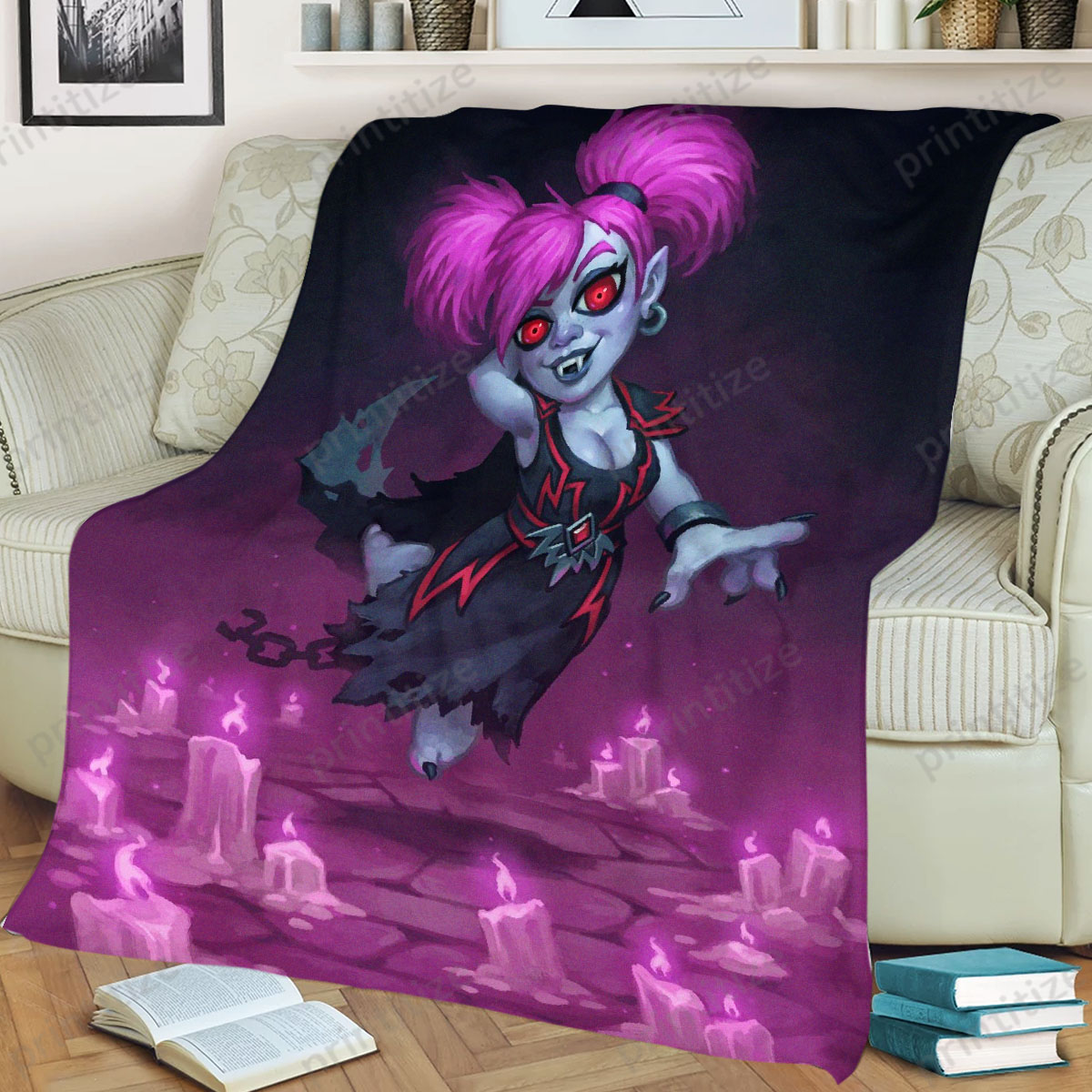 Hearthstone Gnomeferatu Fleece Blanket