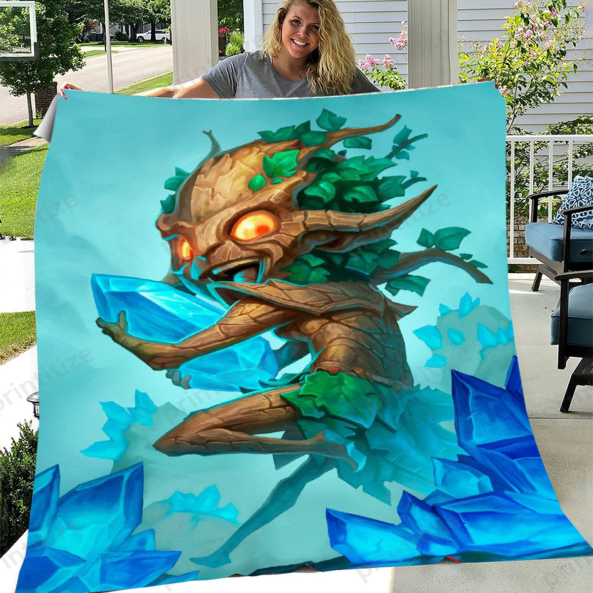 Hearthstone Greedy Sprite Fleece Blanket