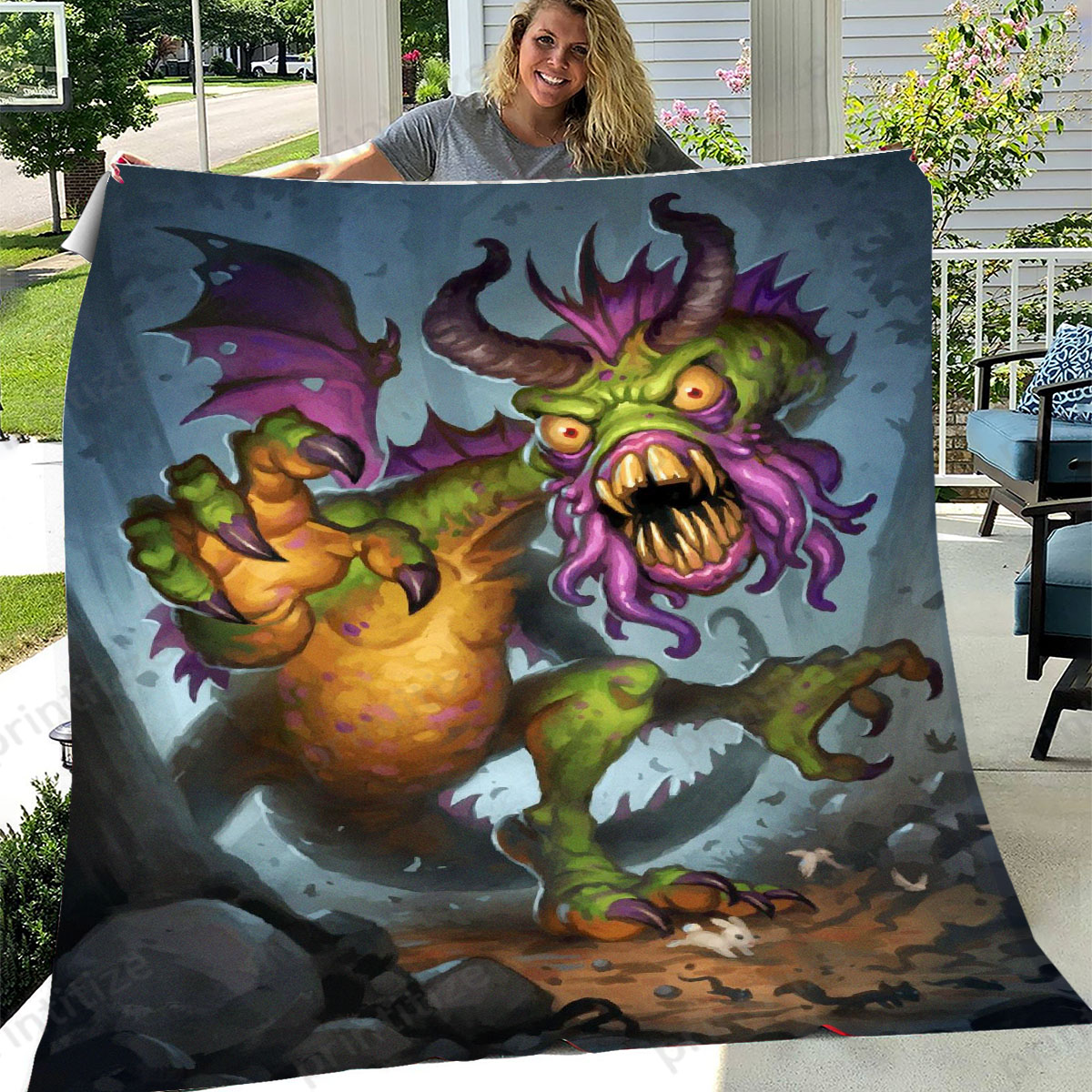 Hearthstone Shudderwock Fleece Blanket