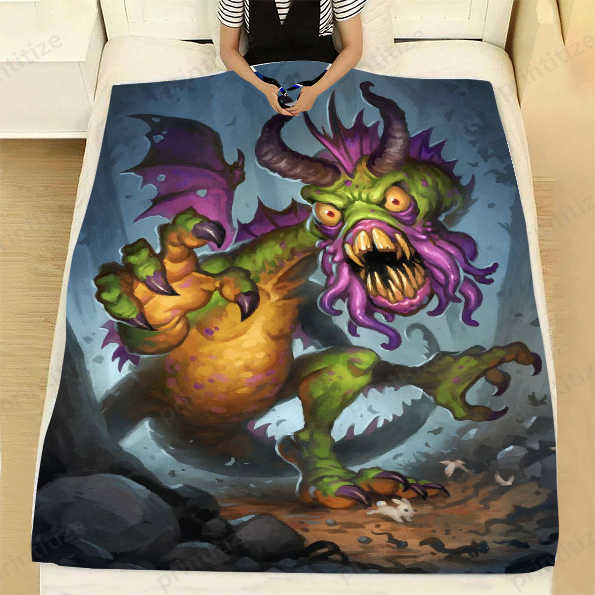 Hearthstone Shudderwock Fleece Blanket