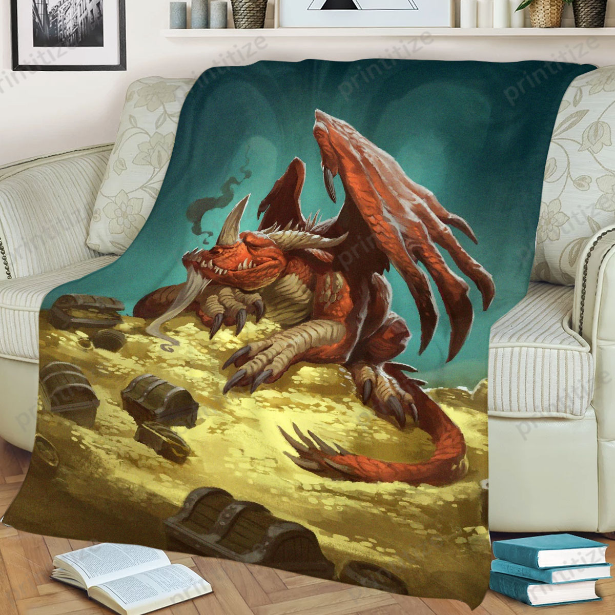Hearthstone Sleepy Dragon Fleece Blanket