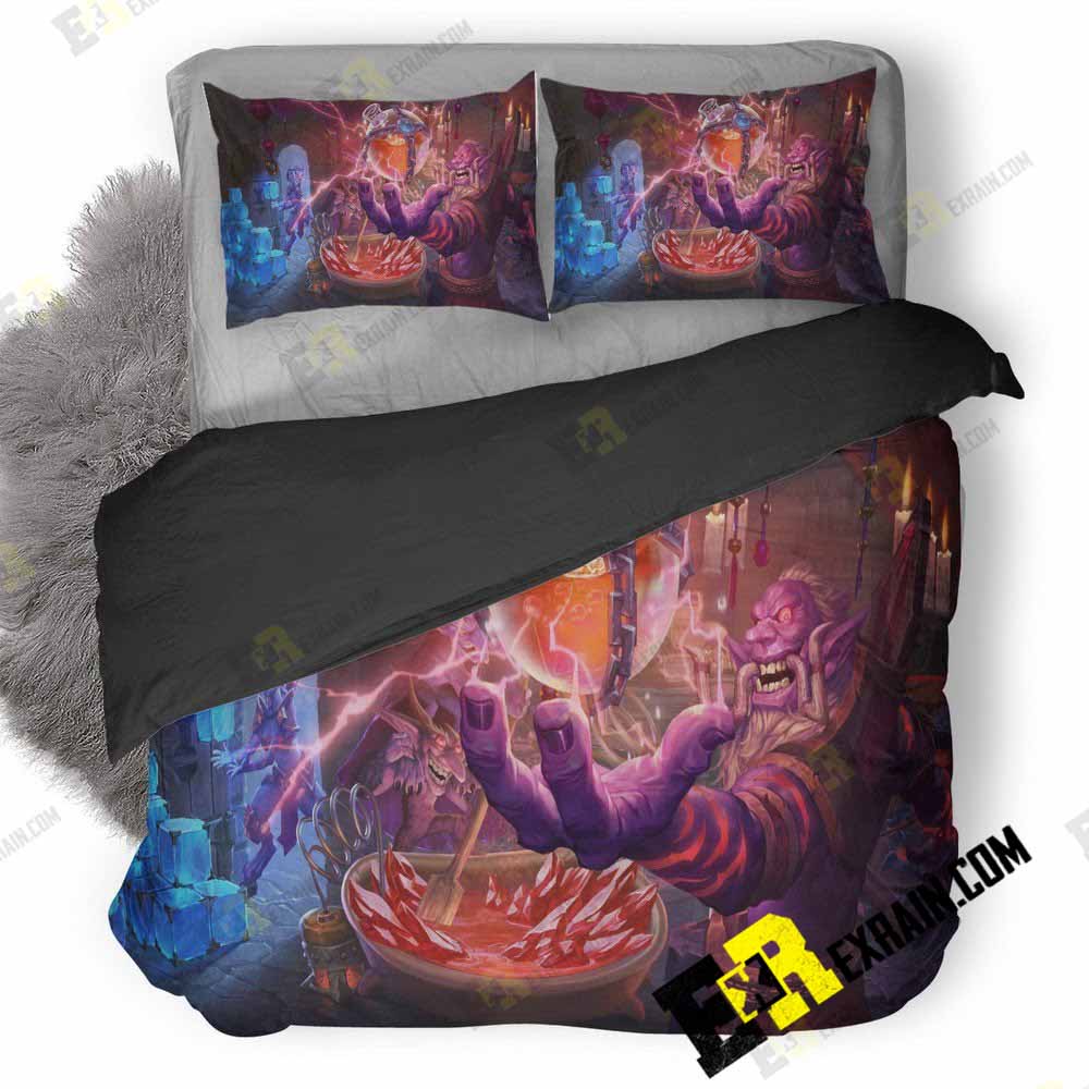Hearthstones Mean Streets Of Gadgetzan Expansion Image 3D Customized Duvet Cover Bedding Set
