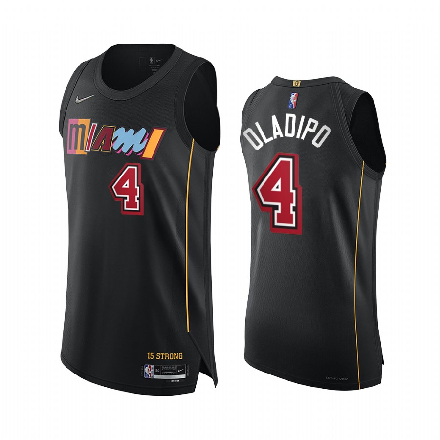 Heat #4 Victor Oladipo Black Jersey City Edition 75th Diamond 2021-22