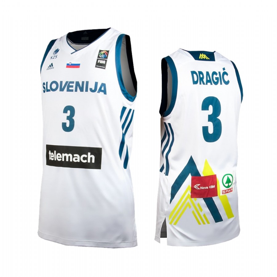 Heat Goran Dragic #3 Slovenija 2017 FIBA home Jersey White