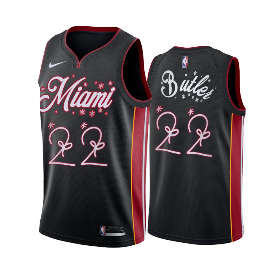 Heat Jimmy Butler 2020 Xmas Jersey Festive Special Edition Black