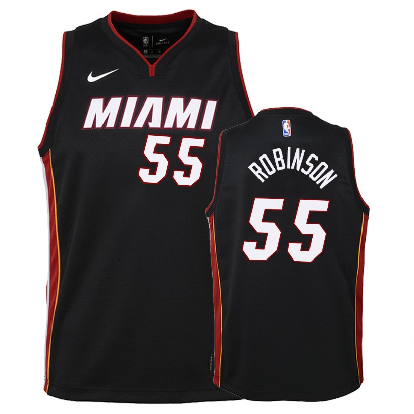 Heat Youth Duncan Robinson #55 Icon Black Jersey