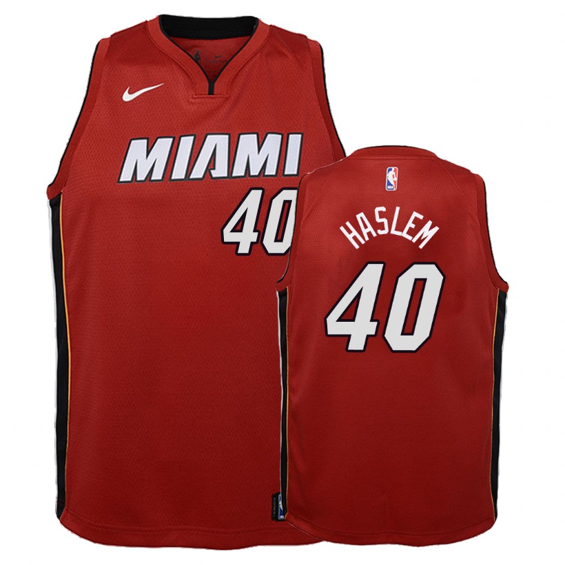 Heat Youth Udonis Haslem #40 Statement Red Jersey