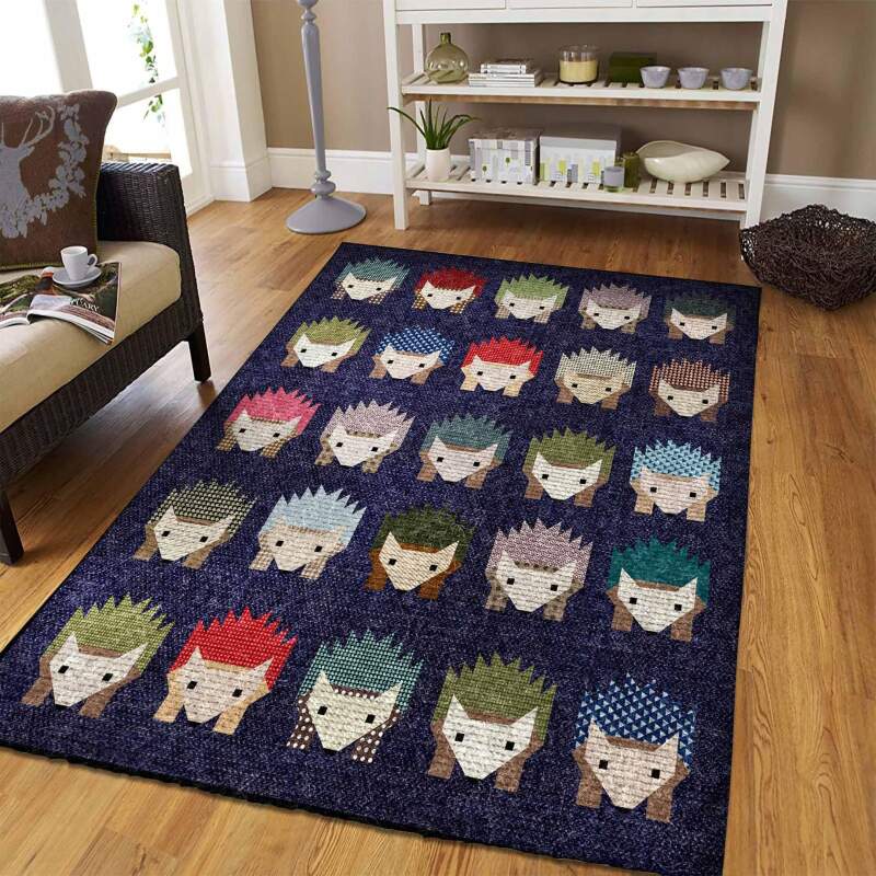 Hedgehog Rectangle Rug