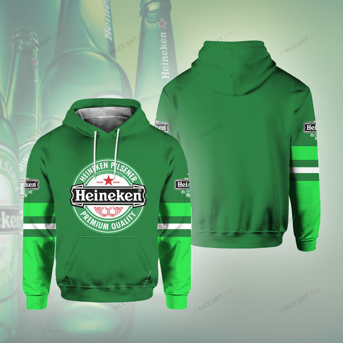 Heineken 3D Hoodie Gift For Fans