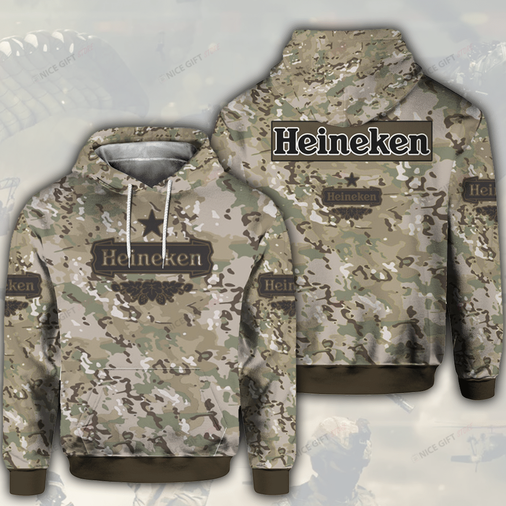 Heineken Camouflage 3D Hoodie Gift For Fans