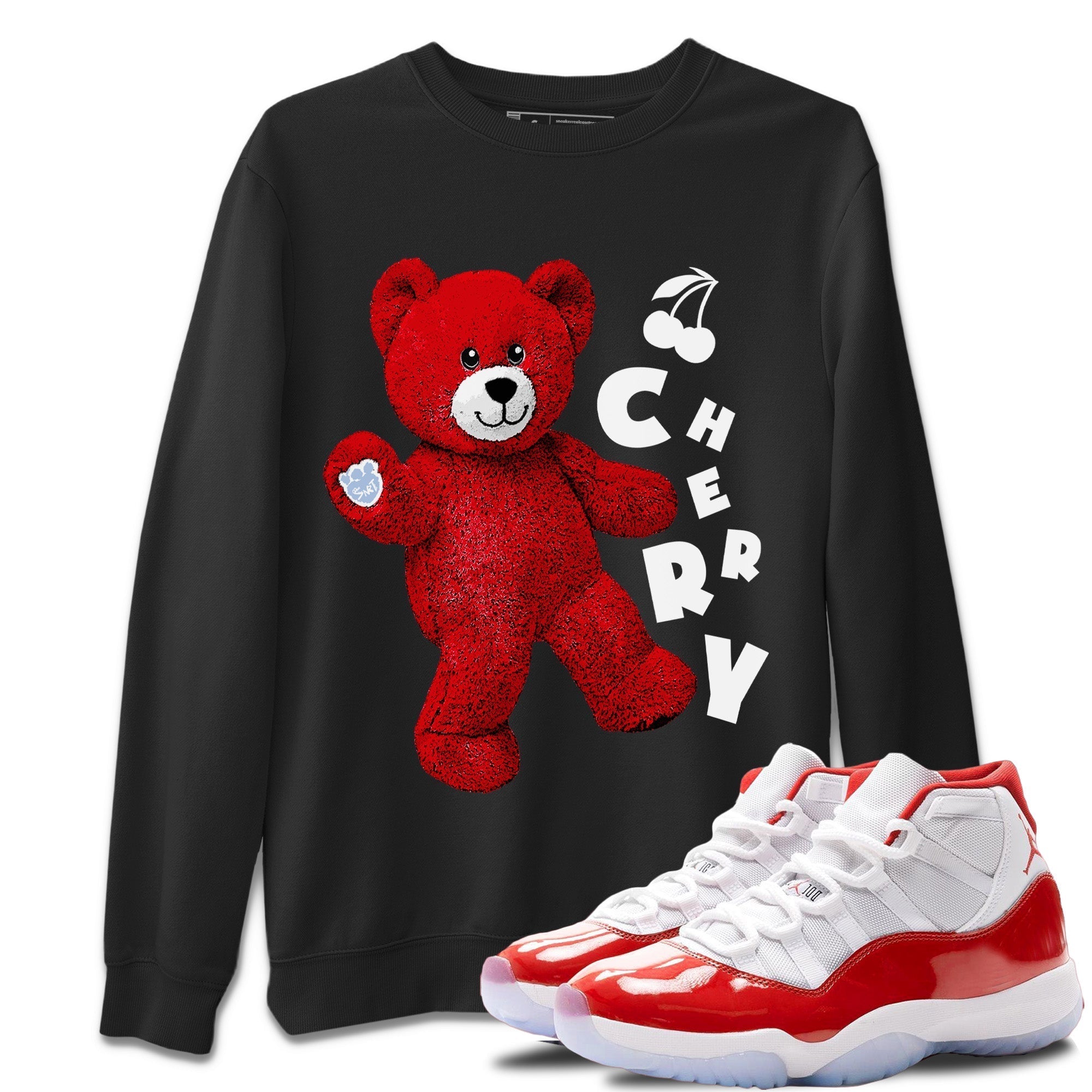 Hello Bear Unisex Sweater – Air Jordan 11 Cherry, Sneakers Matching Sweater
