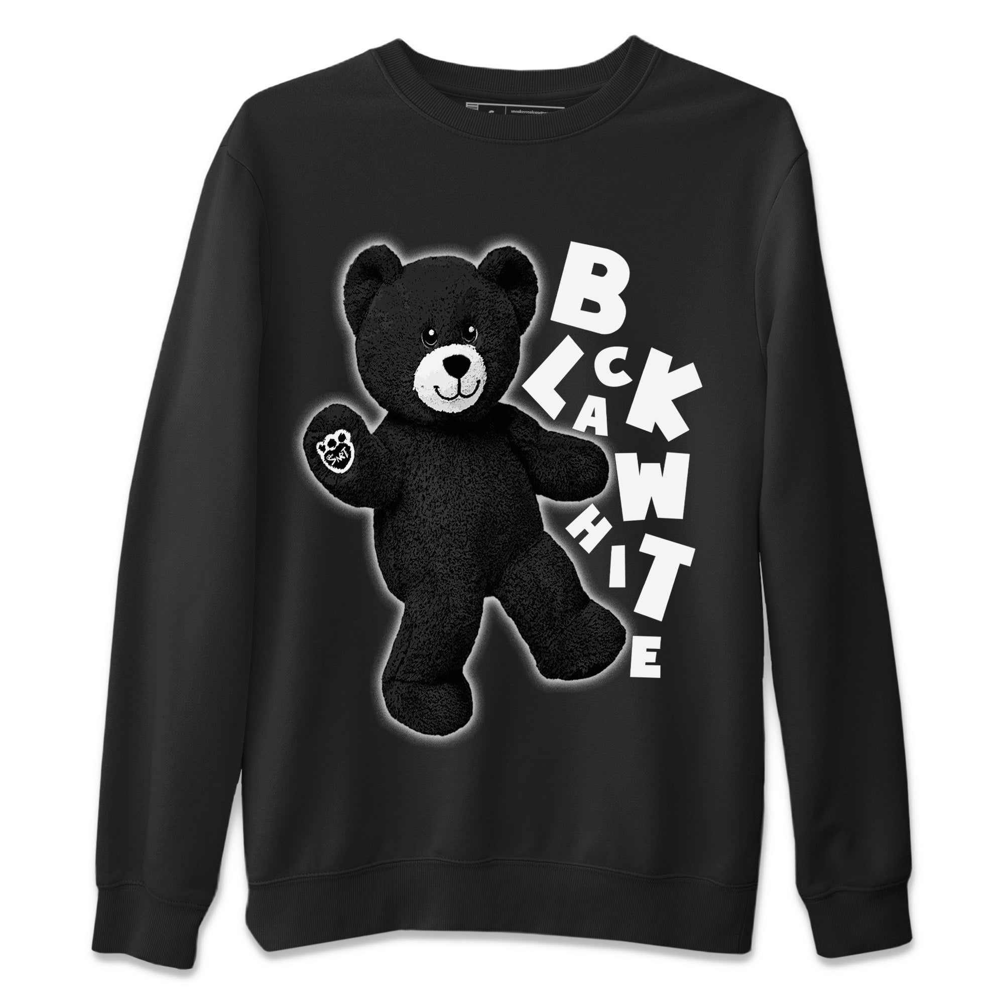 Hello Bear Unisex Sweater – Air Jordan 1 Black White, Sneakers Matching Sweater
