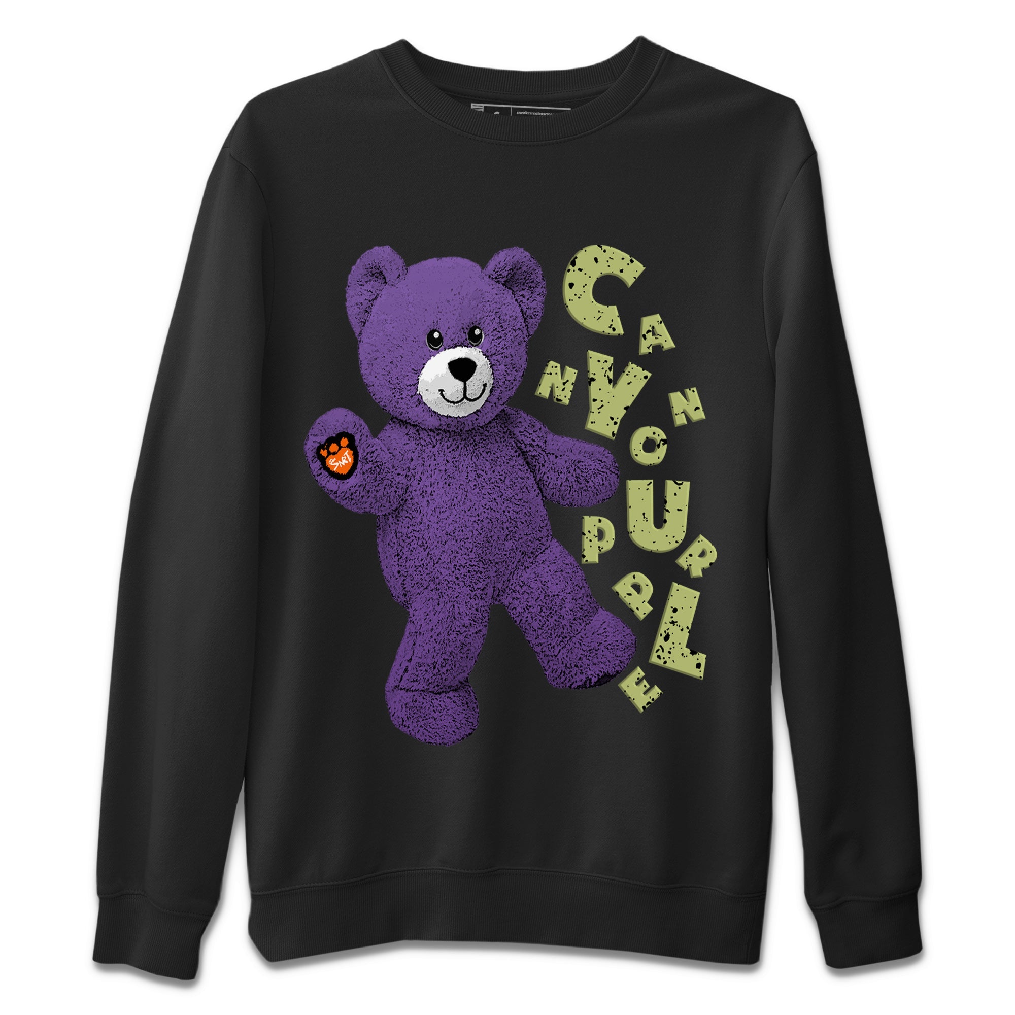 Hello Bear Unisex Sweater – Air Jordan 4 Canyon Purple, Sneakers Matching Sweater