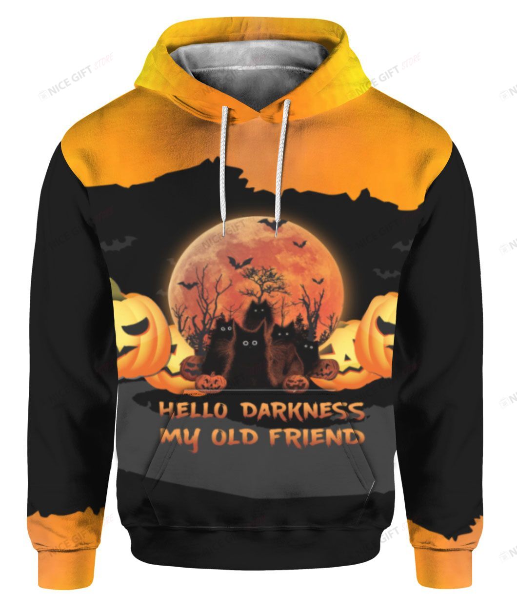 Hello Darkness My Old Friend 3D Hoodie Gift For Fans