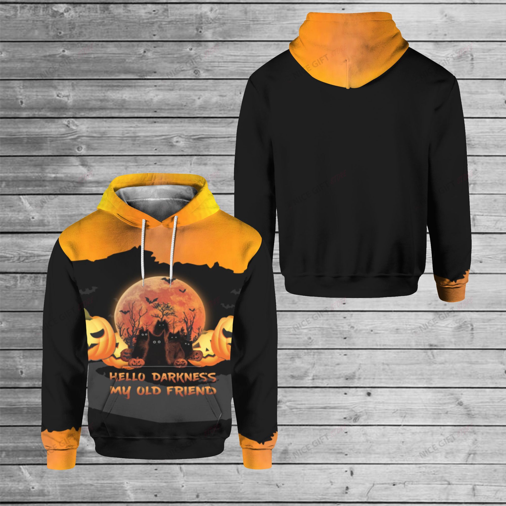 Hello Darkness My Old Friend 3D Hoodie Gift For Fans