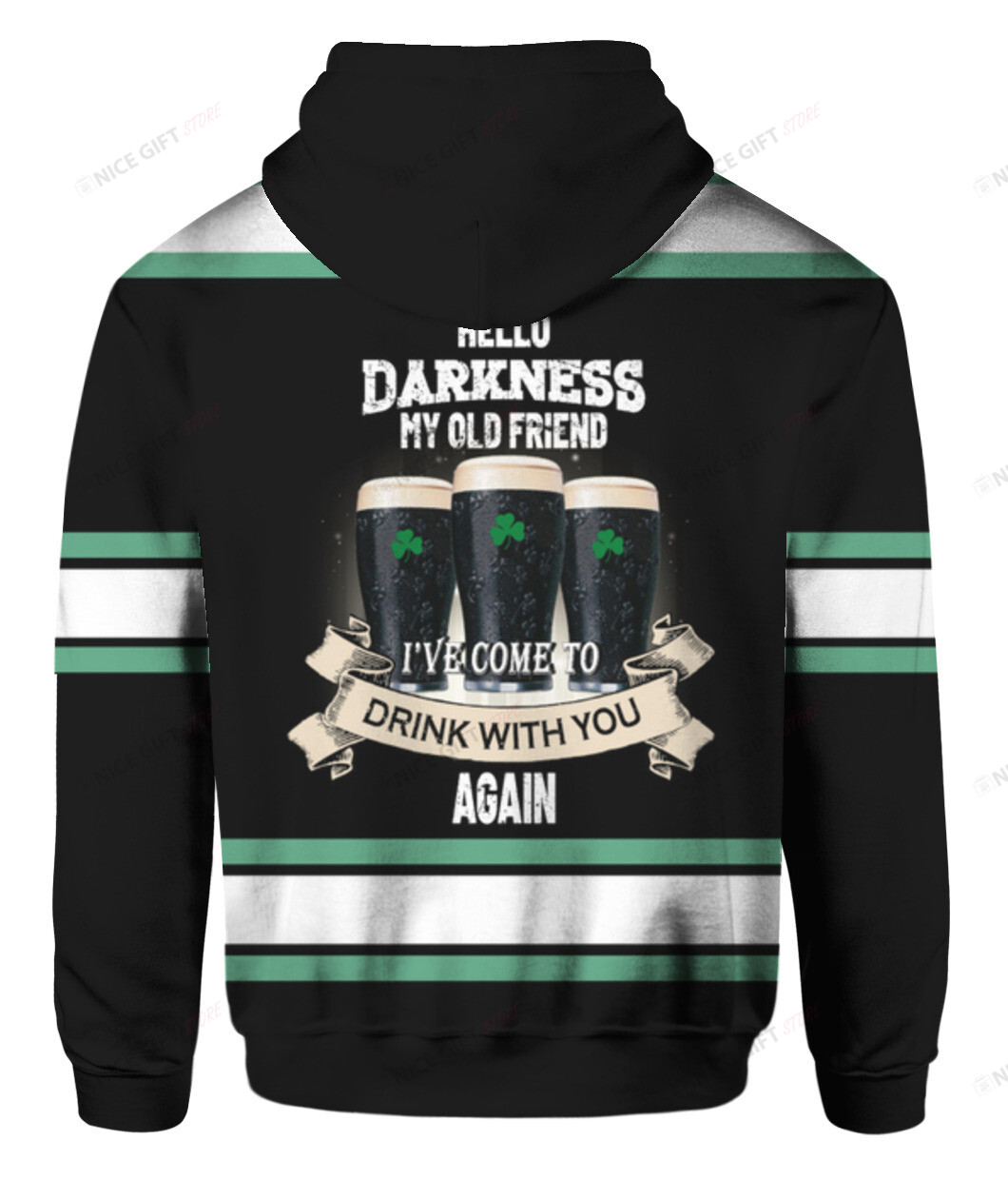 Hello Darkness My Old Friend I’ve Come To Drink With You Again 3D Hoodie Gift For Fans